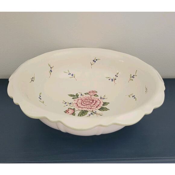 Princess House Vintage Garden Pitcher and Bowl Set #1492A & #1492B - Picture 2 of 16